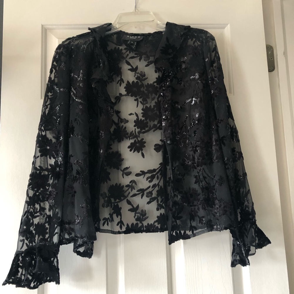 Black and felt dress cover up